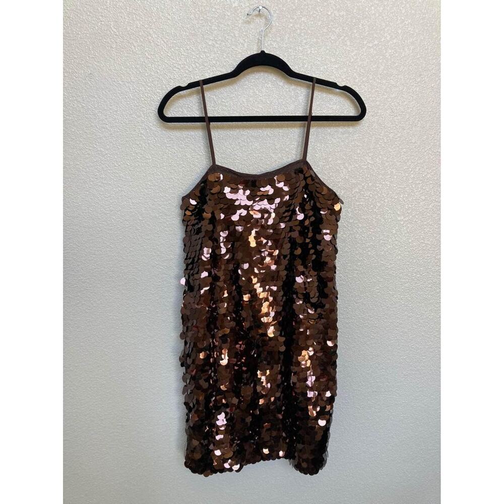 A New Day Brown Sequin Mini Dress